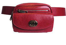 Mini Morpheus Belt Bag, Leather, Red, Size 90 - 36, 597676, 4